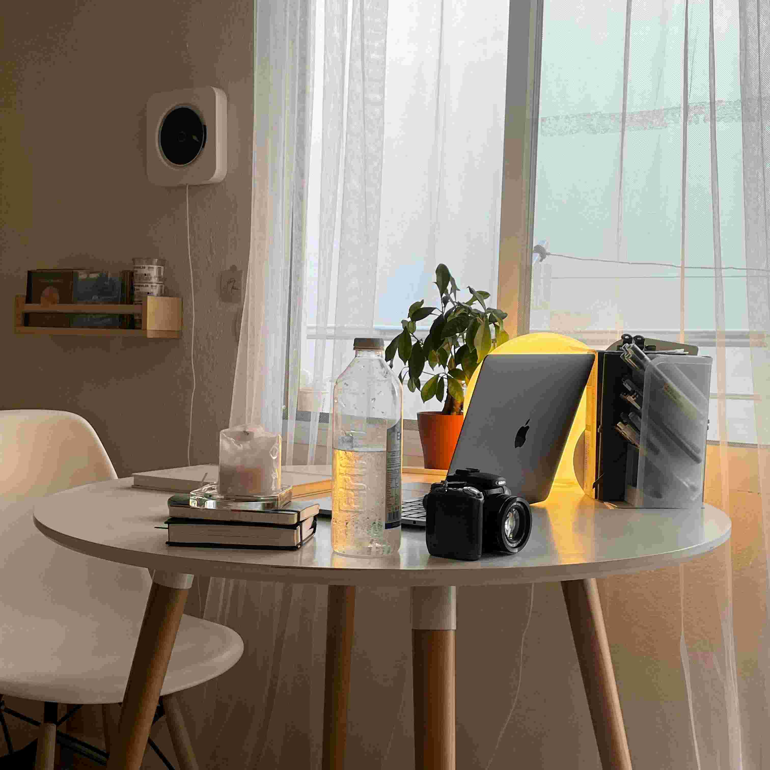 Minimal calm interior with soft light, representing clarity and stability